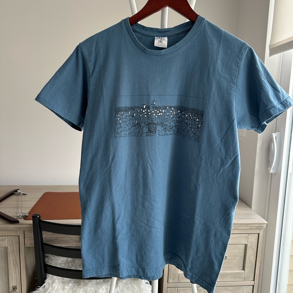B&C Blue Graphic Short Sleeve Tee from London